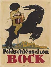 vintage beer poster feldschlosschen bock brewery 1910 beer poster vintage posters advertising poster