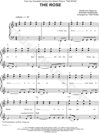 The lyrics for the rose by bette midler have been translated into 16 languages. Bette Midler The Rose Sheet Music In C Major Transposable Download Print Sku Mn0020070