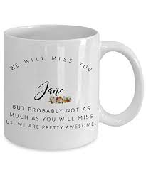 Having a friend like you in the workplace is a gift. Personalised Gifts Mug For Him Her Colleagues Custom Coffee Best Friend Retirement Boss Goodbye Leaving Farewell Going Buy Online In Dominica At Dominica Desertcart Com Productid 117157184