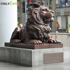 Welcome to the bronze fine art statues, a gallery devoted to the finest 100% bronze sculptures cast in the lost wax process. Modern Garden Statue Bronze Lion Statues Lying Down Oal 26 Onlyart Sculpture Co Ltd