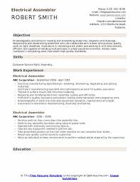 electrical assembler resume samples