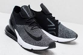 Nike Air Max 270 Flyknit Black Black White 211 Nike Black Airmax Retro Running Sneakers Sneakers Men Fashion Nike Air Max Sneakers Fashion