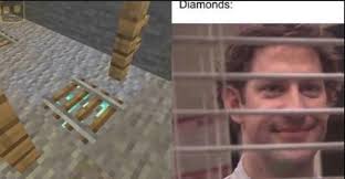 Streamers finding diamonds moments (too satisfying) #1. Minecraft Memes On Twitter D I A M O N D S