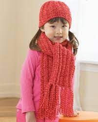 Ribbed Hat And Scarf For Child Childrens Scarf Knitting Patterns Free Scarf Scarf Knitting Patterns