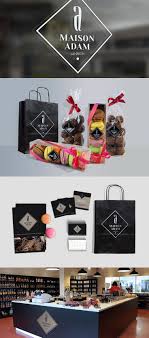 Chocolaterie Macarons Maisonadam Logo Agence De Design Agence De Communication Logo De Gateau