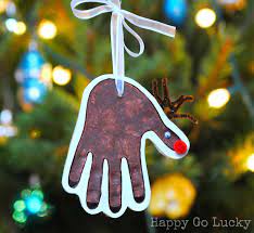 Reindeer Handprint Clay Ornament 50 Diy Christmas Ornaments Diy Christmas Ornaments Diy Christmas Keepsakes