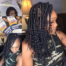 Goddess Locs On This Beauty 3 Bags Of Jamaican Twist Braid And 1 Bag Of Each Type Of Free Twist Braids Curly Crochet Hair Styles Crochet Hair Styles Freetress