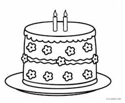 Birthday Cake Clipart Black And White No Candles Free Printable Birthday Cake Coloring Pages For Kids Cool2bkids Big Birthday Cake Super Coloring Pages Unicorn Birthday Cake