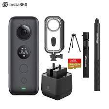Gone is the doorbell styled shape and body design. Insta360 One X Sports Action Camera With Venture Case Battery Charger 5 7k Video Vr Insta 360 Panoramic Camera 18mp Photo 360 Video Camera Aliexpress