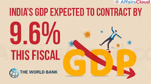 Gdp per capita from the world bank vs. India S Gdp To Contract By 9 6 In Fy 21 World Bank