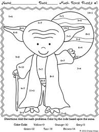 Mystery pictures, coloring pages, picture reveal, pixel art, picture puzzles, board games, and reward games. May The Facts Be With You Color By The Code Math Puzzle Printables Use The Children S Love Of Star Wars To Practice Basic Math Fun Math Star Wars Classroom