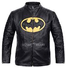 Mens Super Hero Lego Batman Genuine Leather Jacket Biker Style Batman Logo Jacke Uqaab Bikerjackets Leather Jacket Genuine Leather Jackets Mens Biker Style