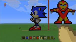 Then tunnel out and get back up to the surface. Minecraft Pixel Art Templates Sonic