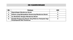 Darah tersusun atas dua unsur, yaitu Kaedah Pengurusan Darah Malaydapa