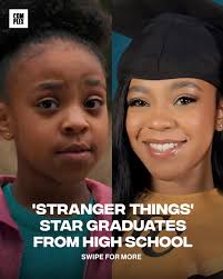 I feel old now. 😩 'Stranger Things' star Priah Ferguson has graduated from  high school. Congratulations. 🎓👏