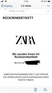 Then just print it and drop your item off at the nearest post office. Zara Rucksendung Mode