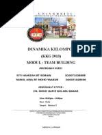 Il s'agit de renforcer la cohésion d'un groupe grâce à des activités les activités de team building favorisent le dépassement de soi, face aux défis imposés, pour contribuer à l'accomplissement d'une mission commune. Modul Lab 2 Team Building