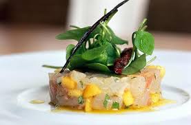 Recette Tartare De Daurade A L Huile Vanille Et Mangue Recette Tartare Alimentation Recettes De Cuisine