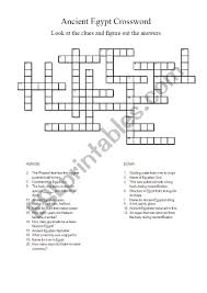 Maybe you would like to learn more about one of these? Ancient Egypt Crossword Esl Worksheet By Niajones8