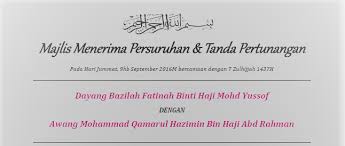 Randomness Of Thoughts Majlis Pertunangan Brunei Dokumen Permintaan