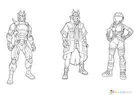 La boutique coloriage fortnite skin dj lama dobjets de fortnite. Coloriage Fortnite Imprimer Les Heros Du Jeu