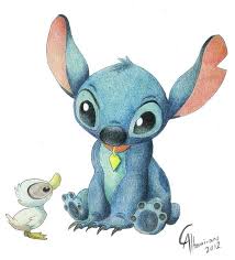 Stitch And A Baby Duck Your Arguement Is Invalid Animaux Disney Dessin Anime Personnage Disney