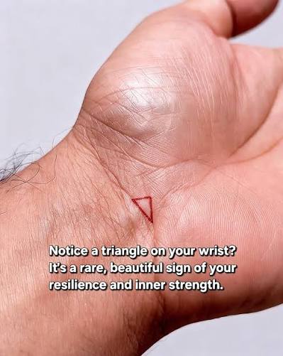 A triangle shape on your wrist&mdash;have you noticed one? In palmistry, it is  traditionally given different meanings. For entertainment purposes only.