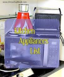 Shop wayfair for kitchen appliances to match every style and budget. Kuchengerate Liste Fur Haus Das Food Book Von Chitra Kitchen Appliance List Kitchen Appliances Kitchen Equipment List
