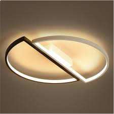 H11.8 x w11.8in3 light ; China Double Semicircle Modern Aluminium Led Ceiling Lamp Light For Bedroom Living Room Very Popular Fashion Photos Pictures Made In China Com