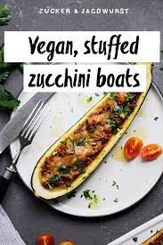 Vegan Minced Meat Stuffed Zucchini Boats Recipe Zucchini Boats Vegetarian Recipes Recipes