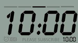 Once the timer is set after 10 minutes you will be alarmed with a bell sound and the timer will turn off automatically. 10 Minutes Countdown Timer Full Screen Tv Version Countdown Timer 10 Minute Timer Timer