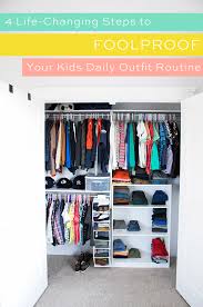Learn how to organize a small closet with some simple tools to maximize space and store all of your clothes neatly! Closet Organization For Kids Armelle Blog