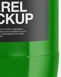 Download Glossy Plastic Barrel Mockup In Barrel Mockups On Yellow Images Object Mockups