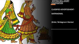 Matrimonial advertisement | PPT