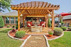 Add some fun to your backyard by attaching a bench swing to your pergola. Pergola With Fire Pit Backyard Designs Designing Idea