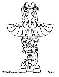Totem pole coloring pages are a fun way for kids of all ages to develop creativity, focus, motor skills and color recognition. Coloring Pages Of Totem Poles Coloring Home