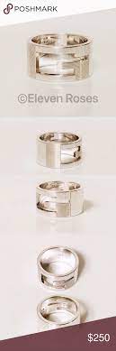 Gucci Sterling Silver Wide Cutout G Band Ring Mens Ring Designs Cool Rings For Men Mens Designer Jewelry