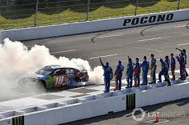 Team penske and joe gibbs racing have combined to win 11 of the last 13 cup races at richmond. Kyle Busch Fends Off Daniel Suarez For Pocono Win