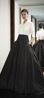 Black And White Long Gown With Sleeves La Dolce Vita Look To Love Beautiful Ball Skirts Fashion Ball Skirt Style