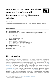 Pdf Advances In The Detection Of The Adulteration Of