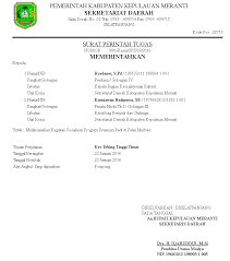 Surat tugas bisa berwujud narasi, kolom, dan juga tabel. Sppd Contoh Surat Tugas Perjalanan Dinas