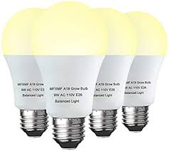 Before leds, growers would have to purchase two different types of lights: Amazon Com 4 Pack Led Grow Light Bulb A19 Bulb Full Spectrum Plant Light Bulb 9w E26 Grow Bulb Replace Up To 100w Grow Light For Indoor Plants Flowers Greenhouse Indore Garden