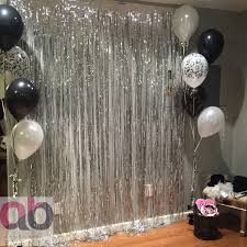 Black And White Photo Booth Backdrop Sliver Black And White Theme Photobooth Coordinated By Amrita Bhogal Events Birthday Balloons Pictures Birthday Ideas For Her Birthday Wall