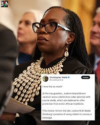 Supreme Court Justice Ketanji Brown Jackson appears to have made a  powerful, cultural statement