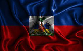 The coat of arms depicts a trophy of weapons atop a green hill and a royal palm symbolizing independence. Download Wallpapers Haitian Flag 4k Silk Wavy Flags North American Countries National Symbols Flag Of Haiti Fabric Flags Haiti Flag 3d Art Haiti North America Haiti 3d Flag For Desktop Free Pictures