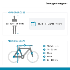 24 Mountainbike Kodiak Bergsteiger Fahrrader Mountainbikes Citybikes Kinderfahrrader Bmx U V M