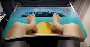 Tourism Ad Airplane Table Tray Design Tourism Airplane Advertising Creative Guerilla Marketing Best Ads Experiential Marketing