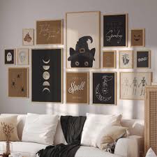 Set of 15 Halloween Printables, Halloween Art Bundle, Halloween Decor,  Modern Halloween Gallery Wall, Trendy Fall Prints, DIGITAL DOWNLOAD