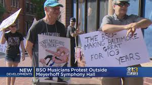 Bso Musicians Protest Outside Meyerhoff Symphony Hall