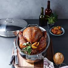 All Clad Stainless Steel Covered Oval Roasting Pan Kitchen Design Styles Food For A Crowd Roaster